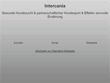 Tablet Screenshot of intercania.de